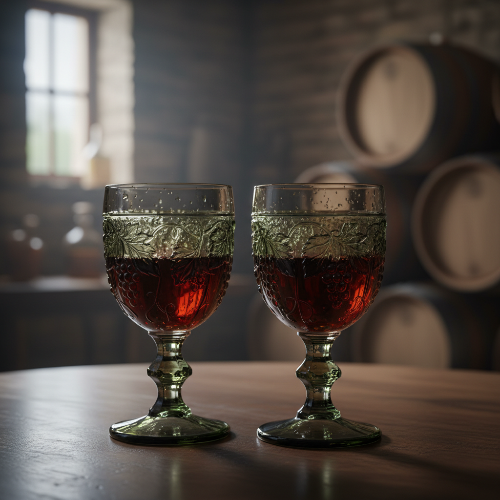 Verres d'eau et de thé vert disposés sur une table en bois, illustrant l'importance d'une hydratation quotidienne consciente